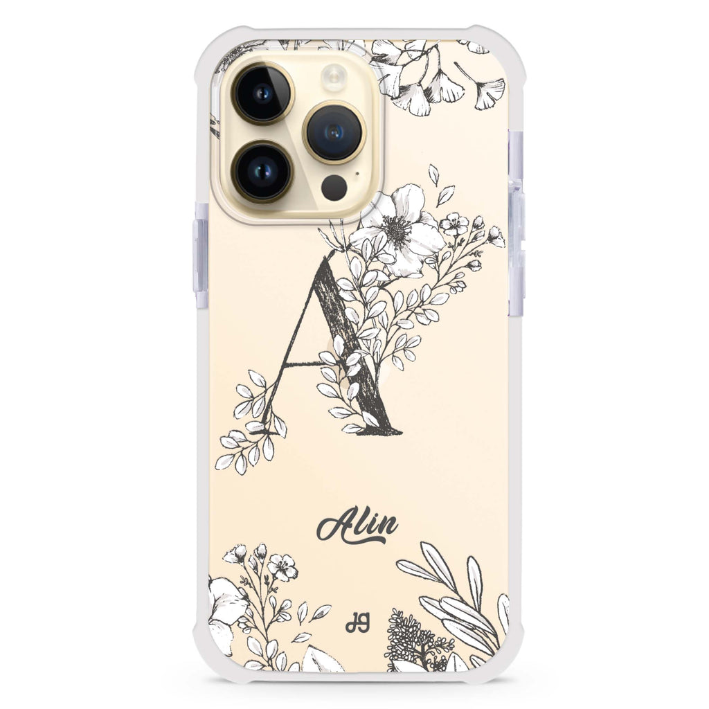 Vintage Floral Monogram Ultra Shockproof Case