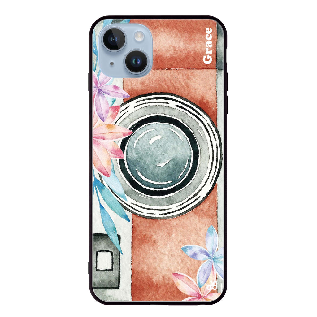 Watercolor Camera iPhone 13 Glass Case