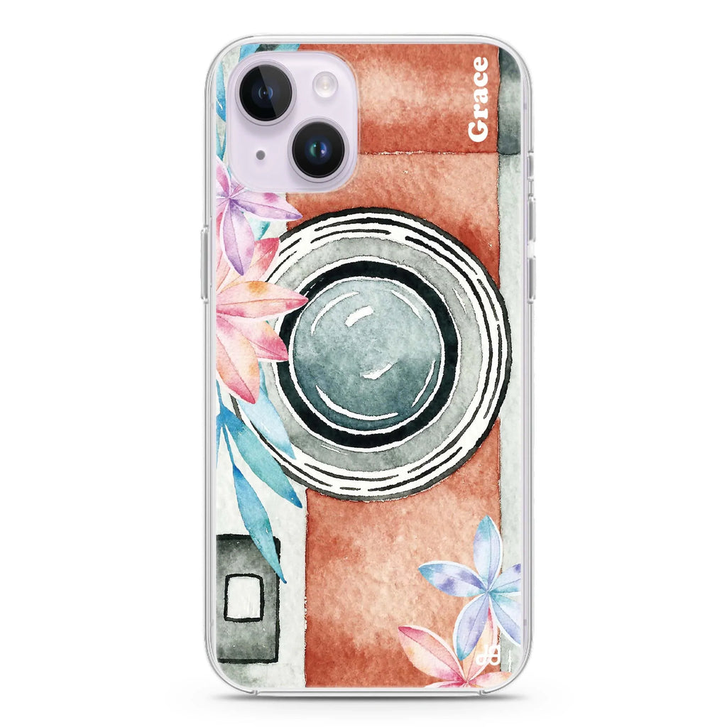 Watercolor Camera iPhone 13 MagSafe Compatible Ultra Clear Case