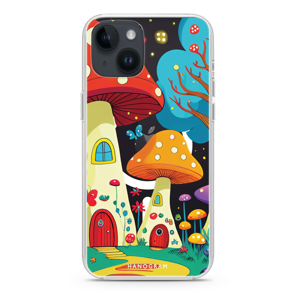 Mushroom Art iPhone 13 MagSafe Compatible Ultra Clear Case