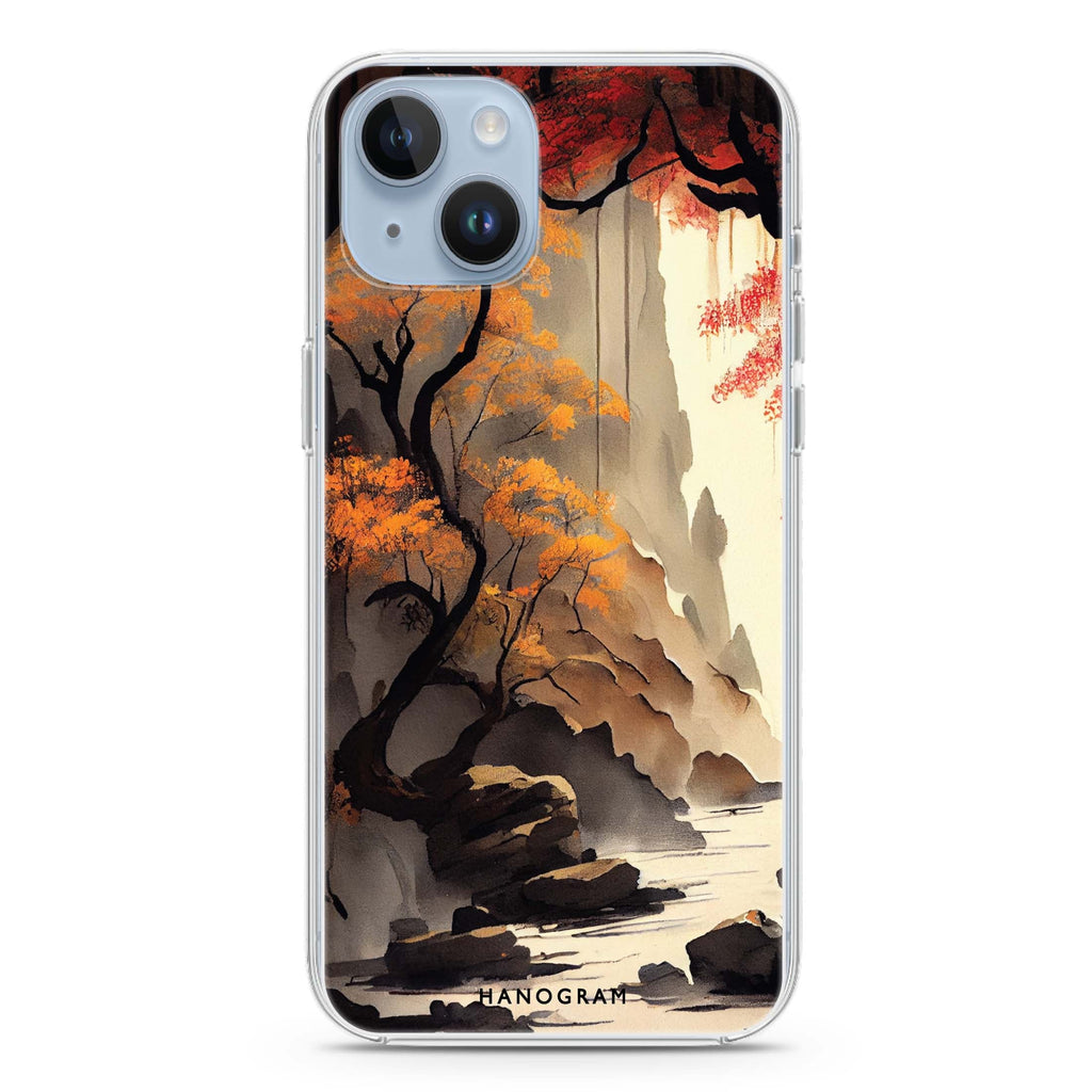 Japanese painting iPhone 14 Plus Ultra Clear Case