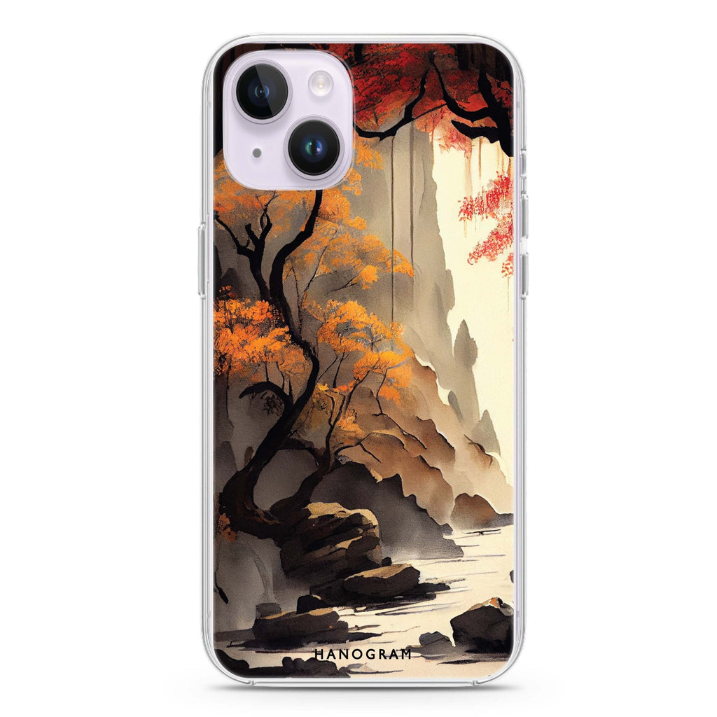 Japanese painting iPhone 13 MagSafe Compatible Ultra Clear Case