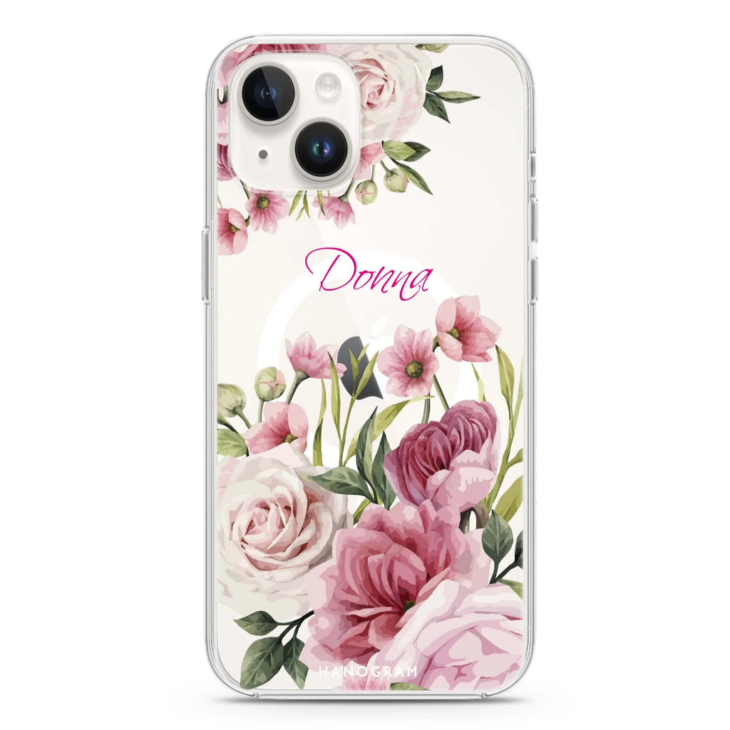 Beautiful Flowers iPhone 13 MagSafe Compatible Ultra Clear Case