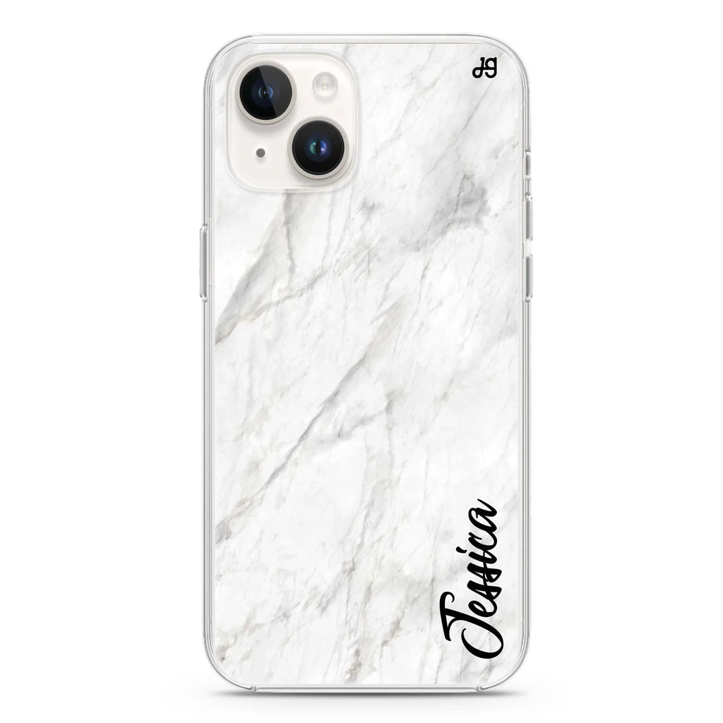 White Marble – Deep Love iPhone 13 MagSafe Compatible Ultra Clear Case