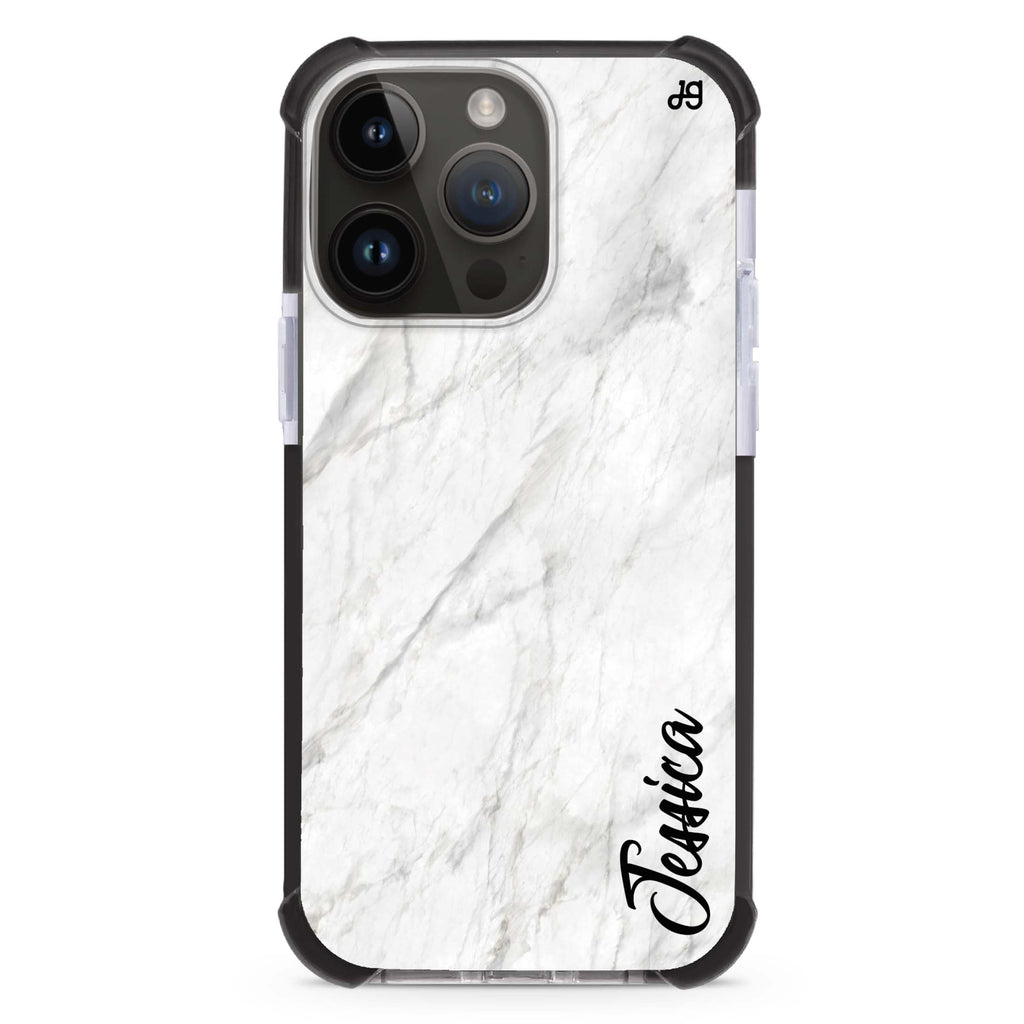 White Marble – Deep Love iPhone 12 Pro Ultra Shockproof Case