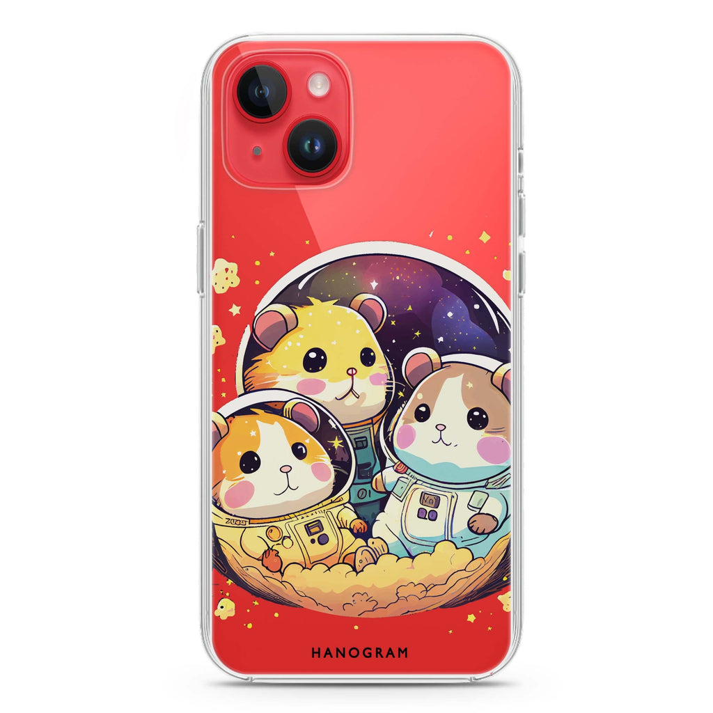 Cute space squirrels iPhone 14 Plus Ultra Clear Case