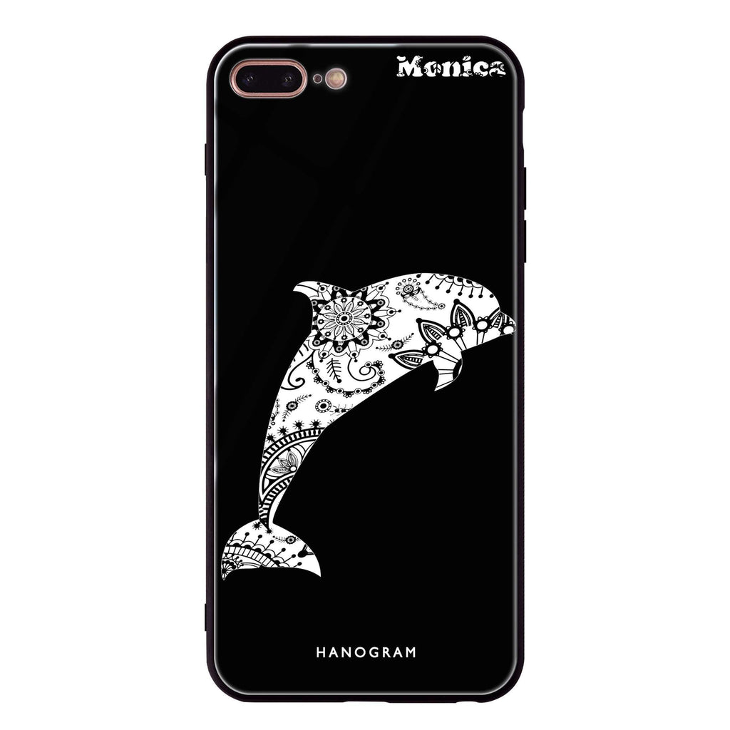 Mandala dolphin iPhone 7 Plus Glass Case