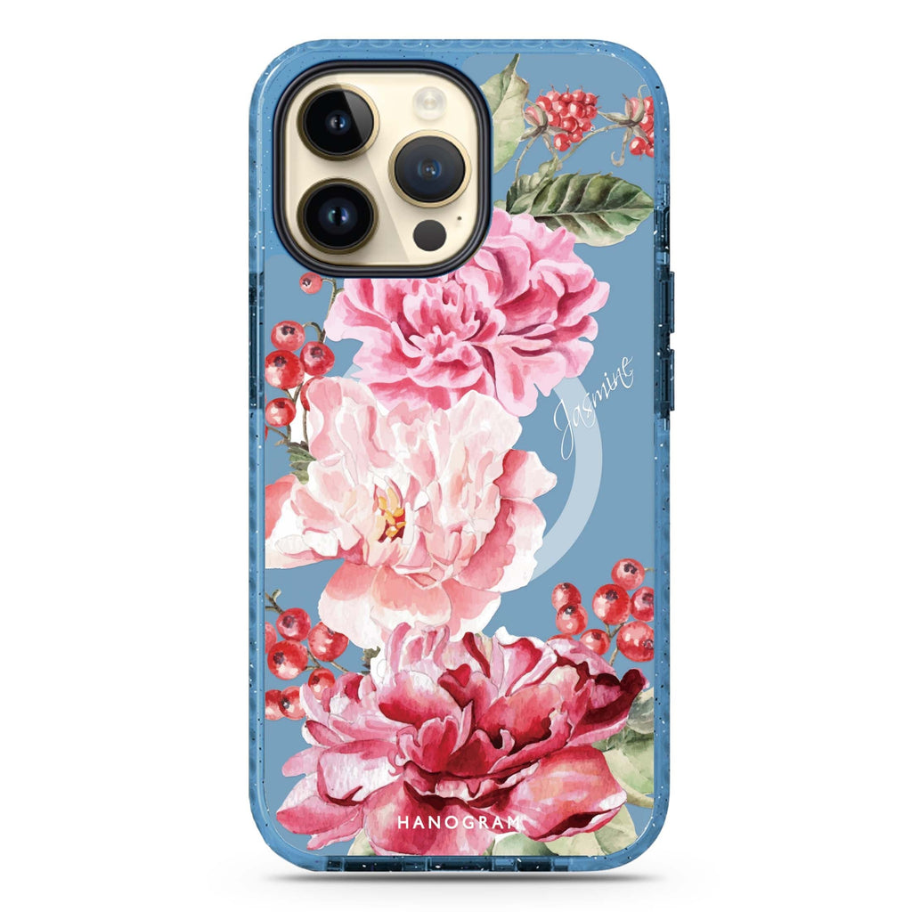 Pretty Watercolor Flowers MagSafe Compatible Durashock Case