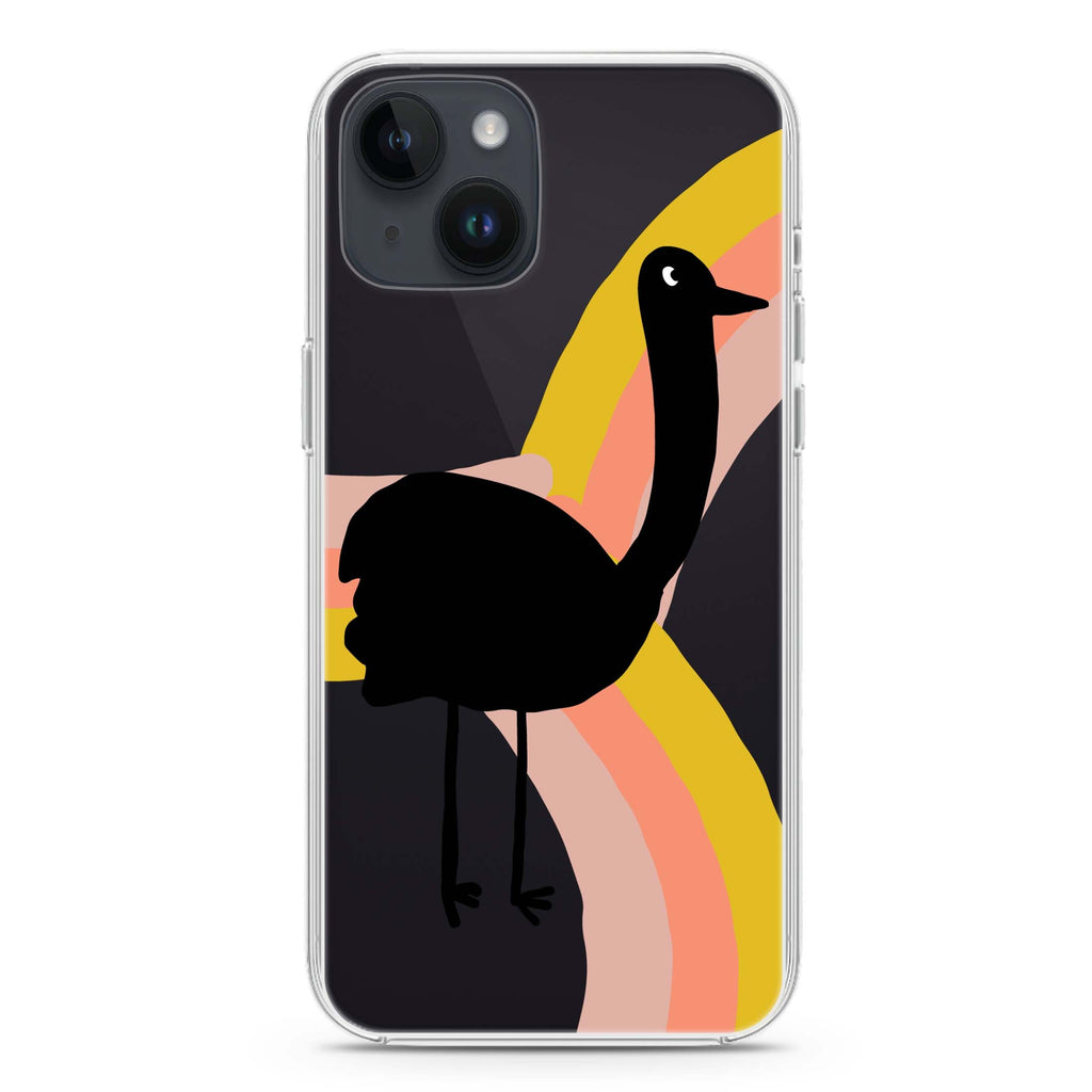 Rainbow Bird iPhone 14 Plus Ultra Clear Case