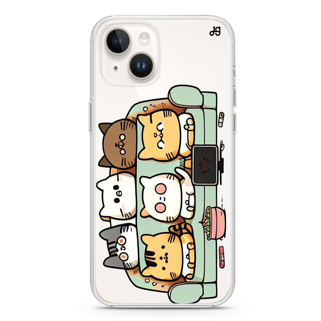 TV Cats iPhone 14 Plus Ultra Clear Case