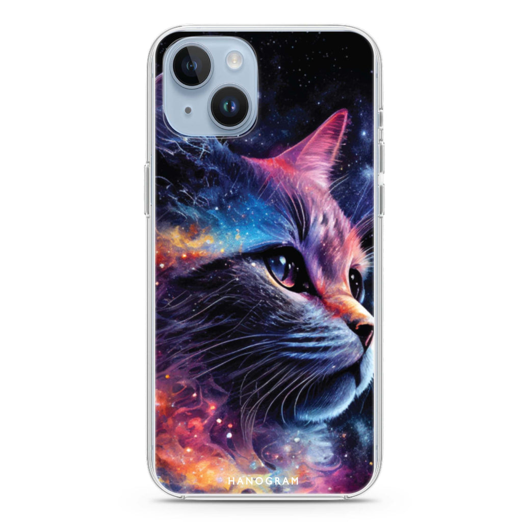 Galaxy Cat iPhone 14 Plus Ultra Clear Case