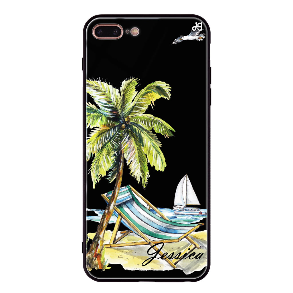 Summer on the beach iPhone 8 Plus Glass Case