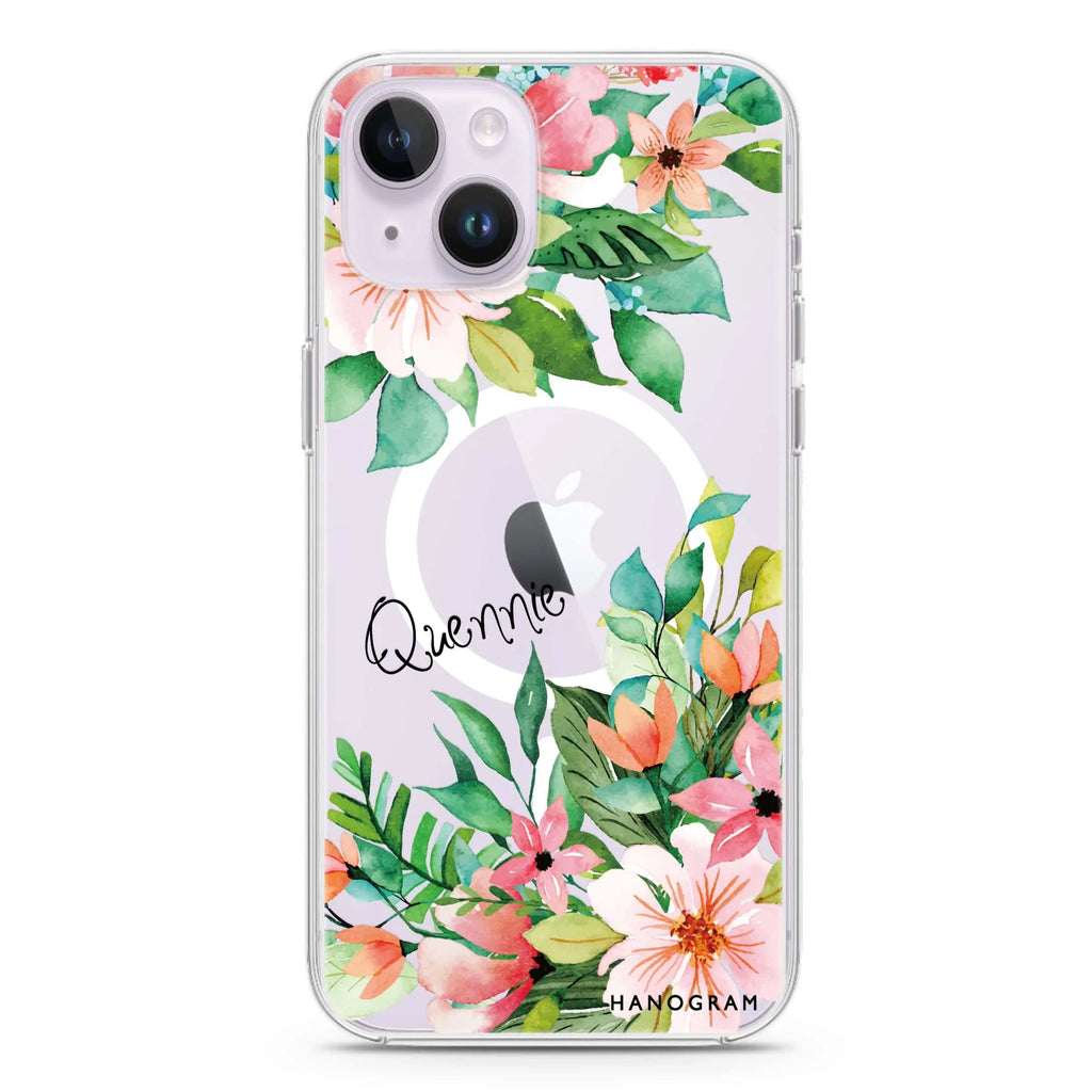 Flower Inspiration iPhone 13 MagSafe Compatible Ultra Clear Case