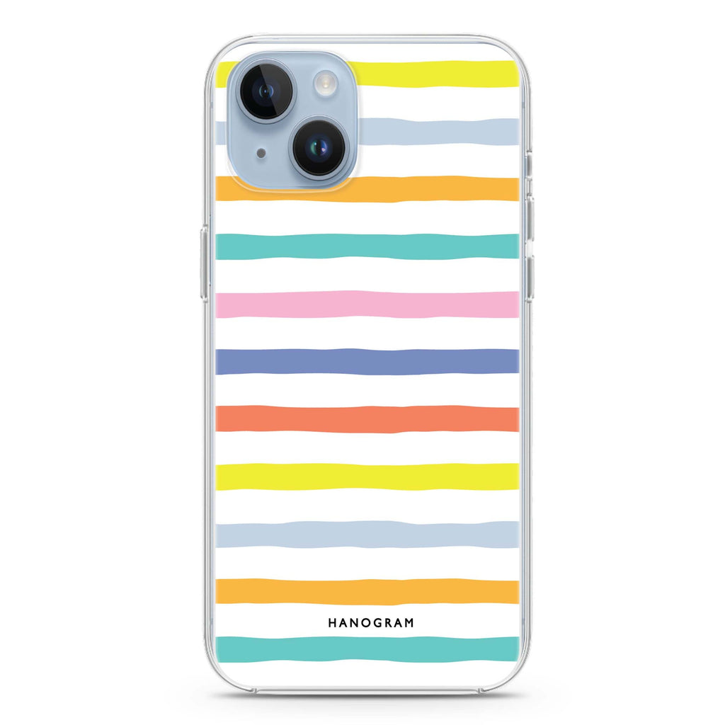 Colourful Line iPhone 14 Plus Ultra Clear Case