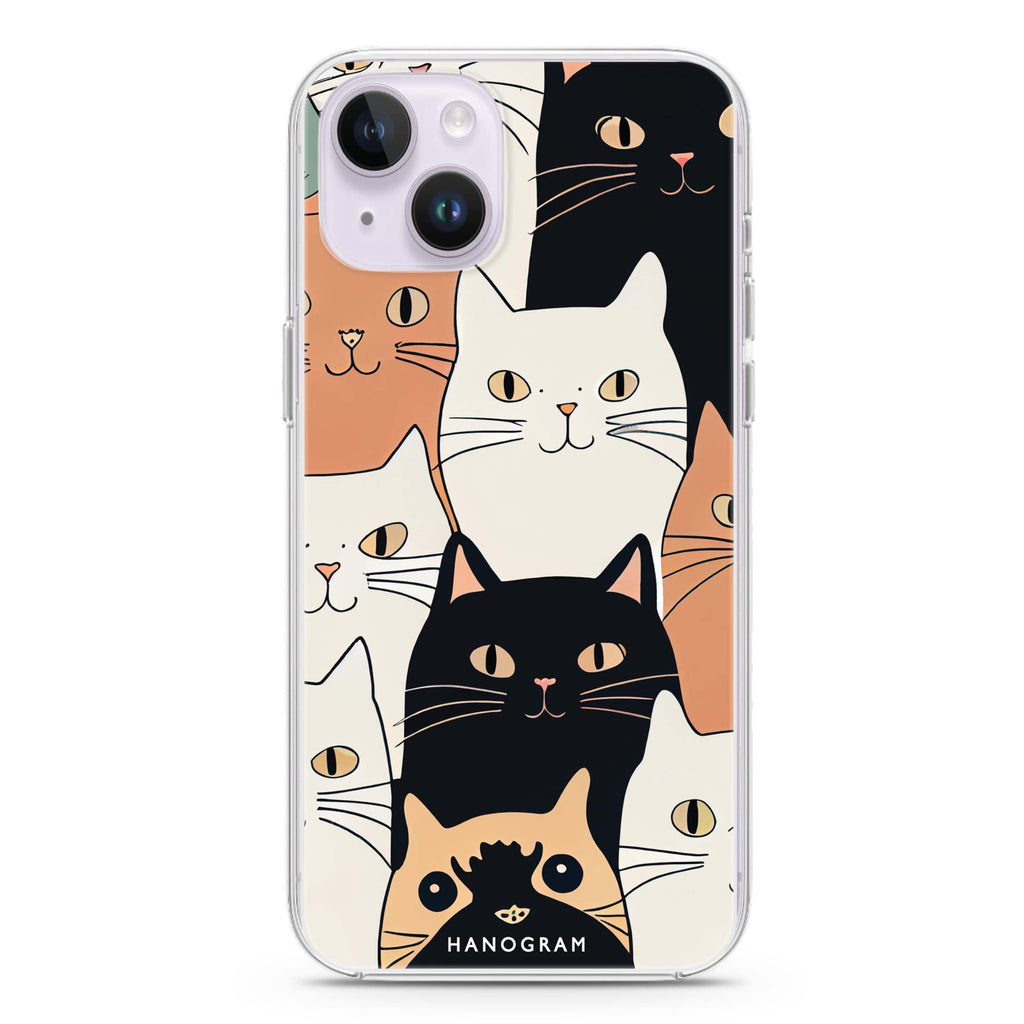 Look Cats iPhone 14 Plus Ultra Clear Case