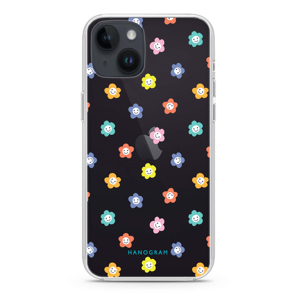 Little Smile Flowers iPhone 14 Plus Ultra Clear Case