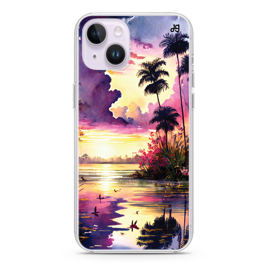 Tropical rainforest iPhone 14 Plus Ultra Clear Case