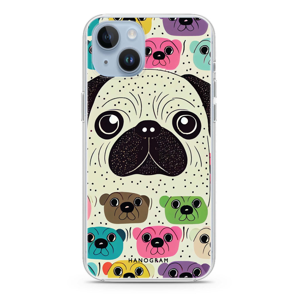 Pug Face iPhone 14 Plus Ultra Clear Case