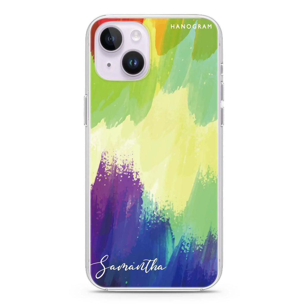 Watercolor Abstract iPhone 13 MagSafe Compatible Ultra Clear Case