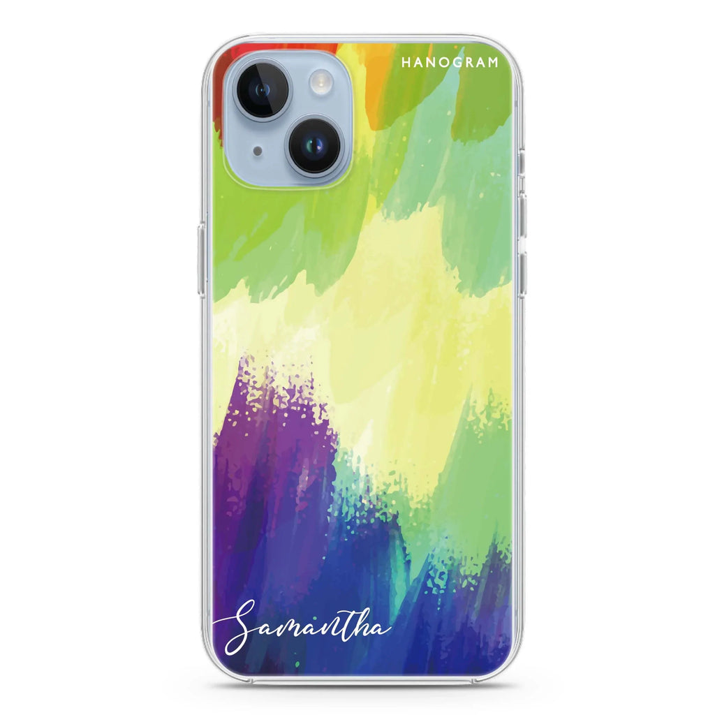 Watercolor Abstract iPhone 14 MagSafe Compatible Ultra Clear Case