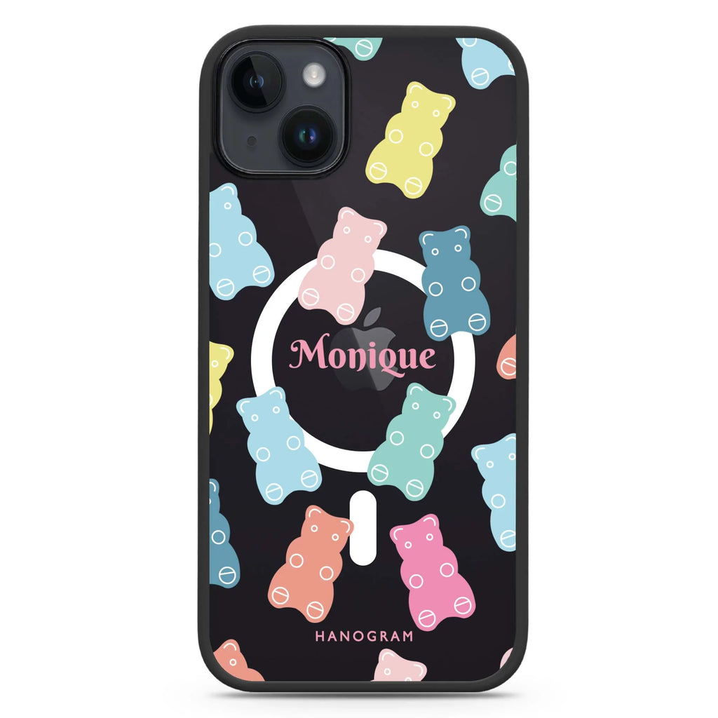 Sweet Dream Bear iPhone 14 Plus MagSafe Compatible Impact Guard Bumper Case