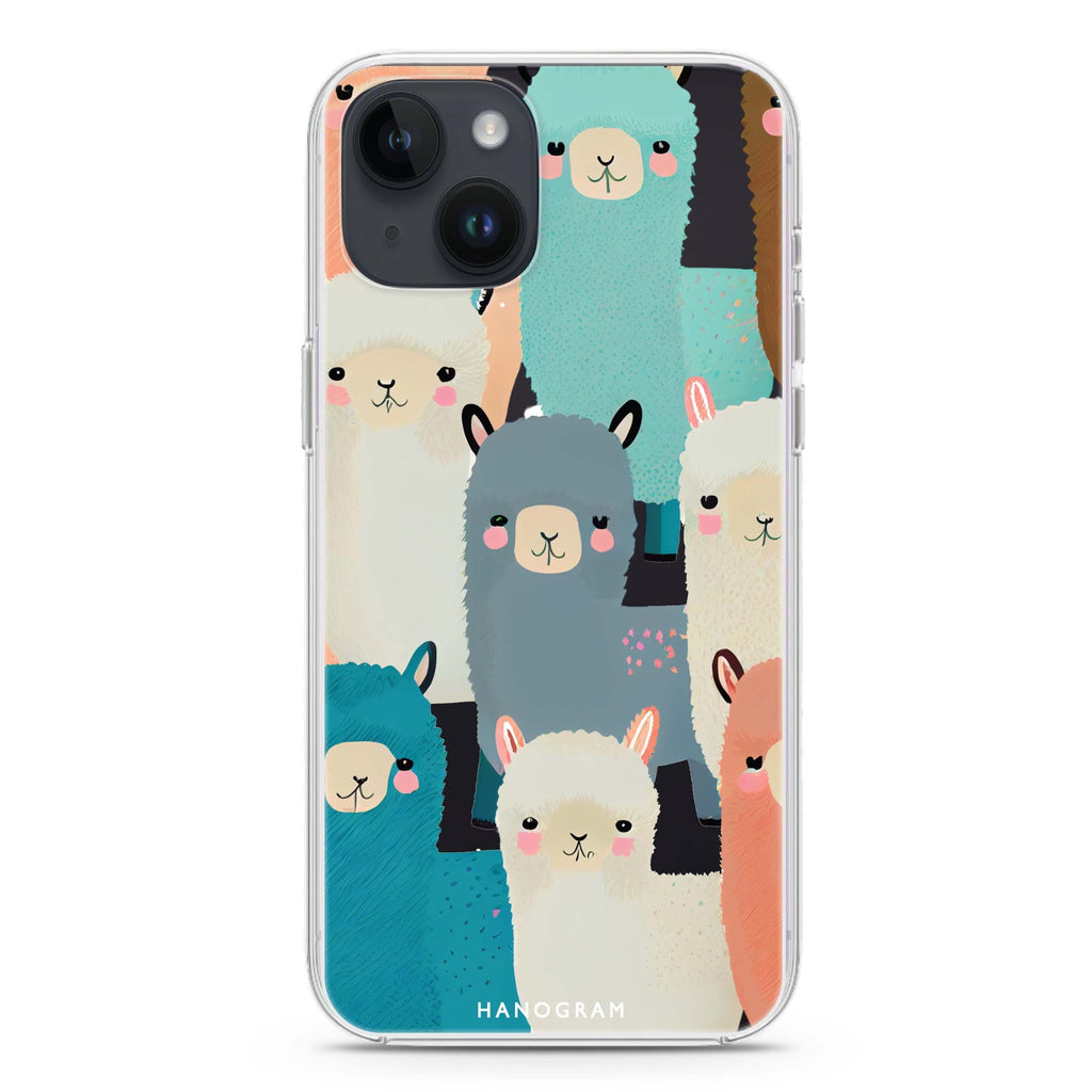 Cute Alpaca iPhone 14 Plus Ultra Clear Case