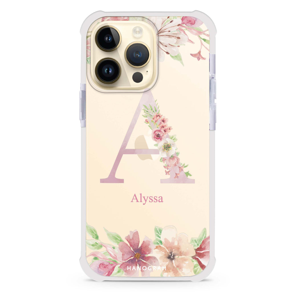 Monogram & Floral iPhone 13 Pro Max Ultra Shockproof Case