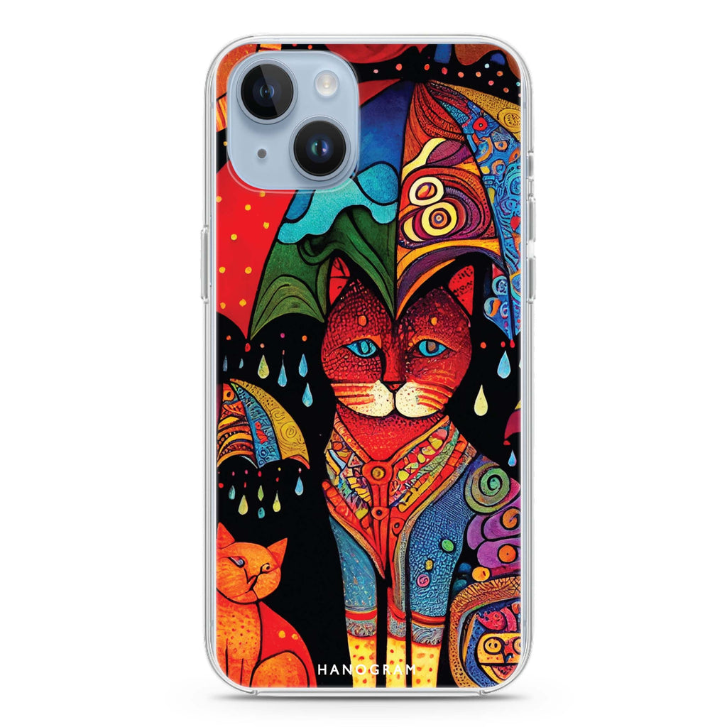 Raining Cat iPhone 14 Plus Ultra Clear Case