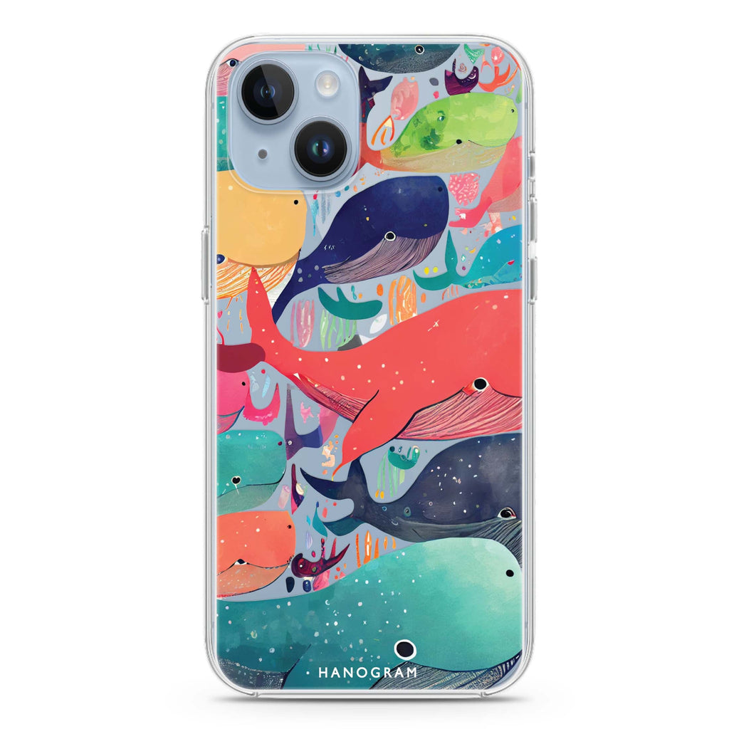 Whale Ocean iPhone 14 Plus Ultra Clear Case