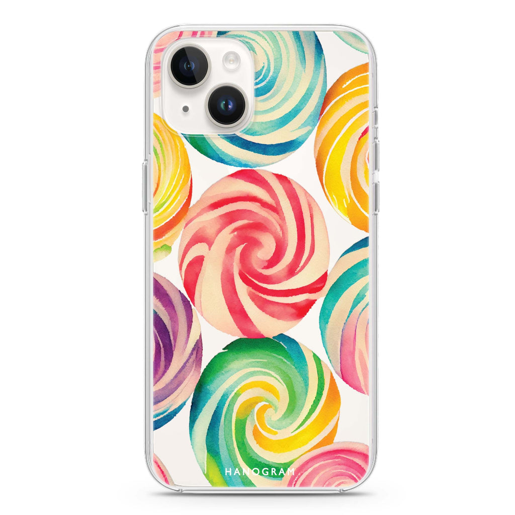 Abstract Candy iPhone 14 Plus Ultra Clear Case