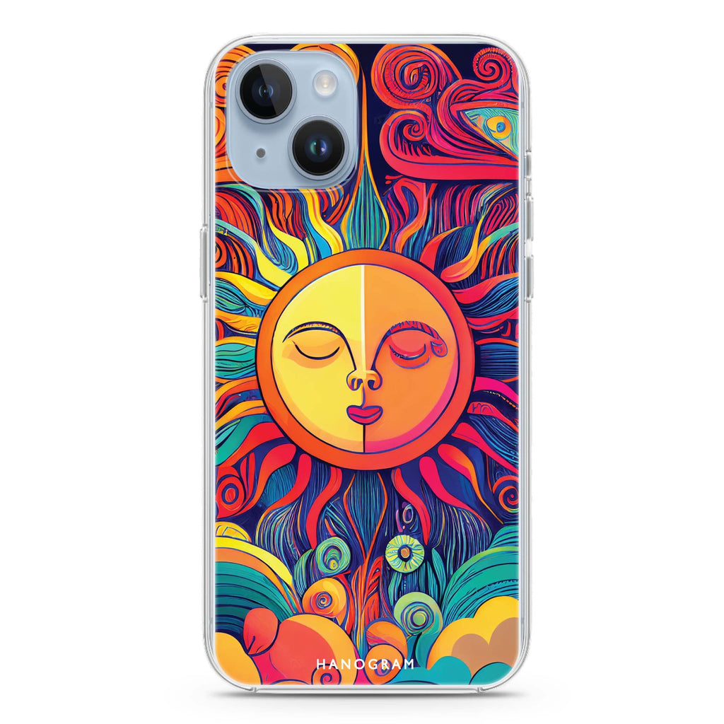 Magic Sun Face iPhone 14 Plus Ultra Clear Case