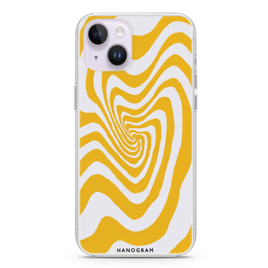 Abstract Paint Pattern iPhone 13 MagSafe Compatible Ultra Clear Case