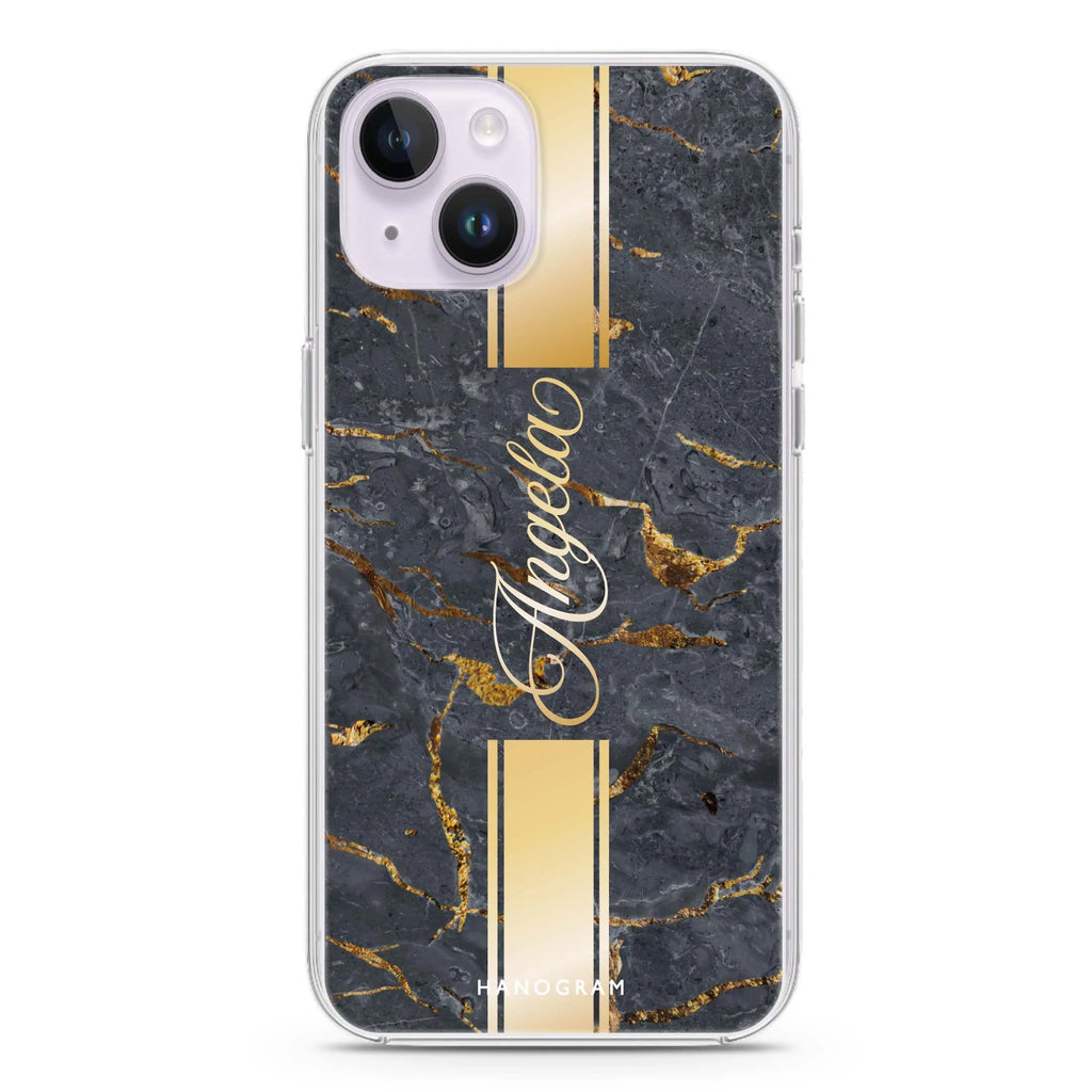 Luxury Gold Marble iPhone 13 MagSafe Compatible Ultra Clear Case