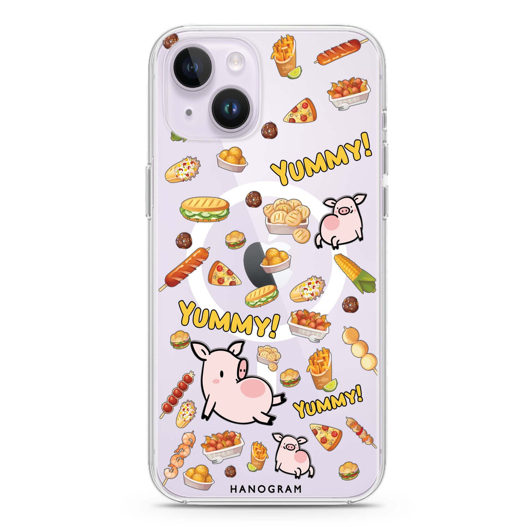 Yummy Piggy iPhone 13 MagSafe Compatible Ultra Clear Case