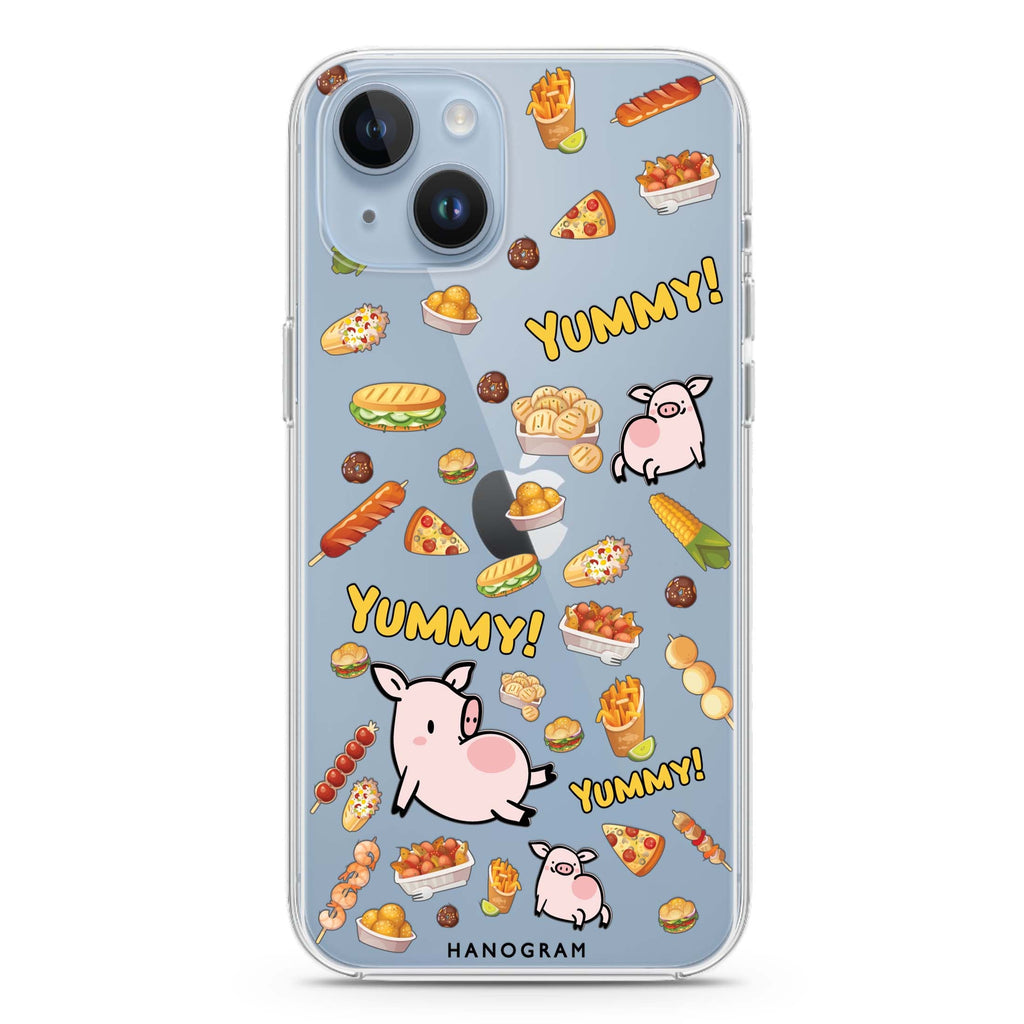 Yummy Piggy iPhone 14 Plus Ultra Clear Case