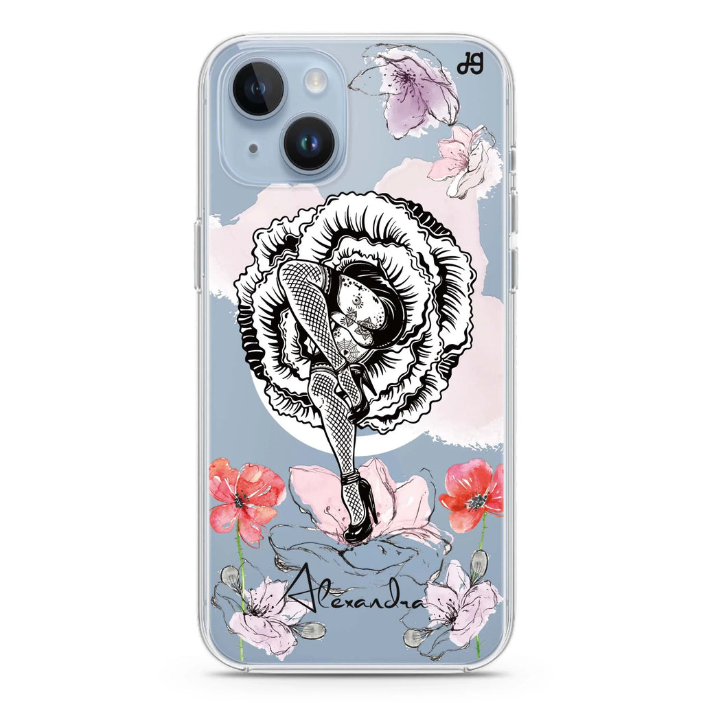 Dancing Flora iPhone 13 MagSafe Compatible Ultra Clear Case