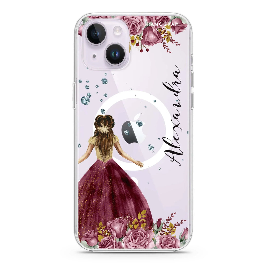 Princess In Garden iPhone 13 MagSafe Compatible Ultra Clear Case