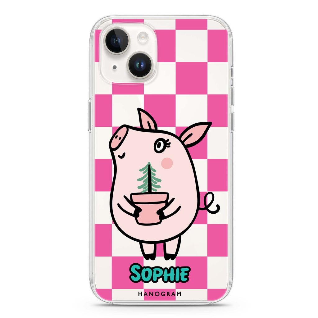 Lovely Pig iPhone 14 Plus Ultra Clear Case