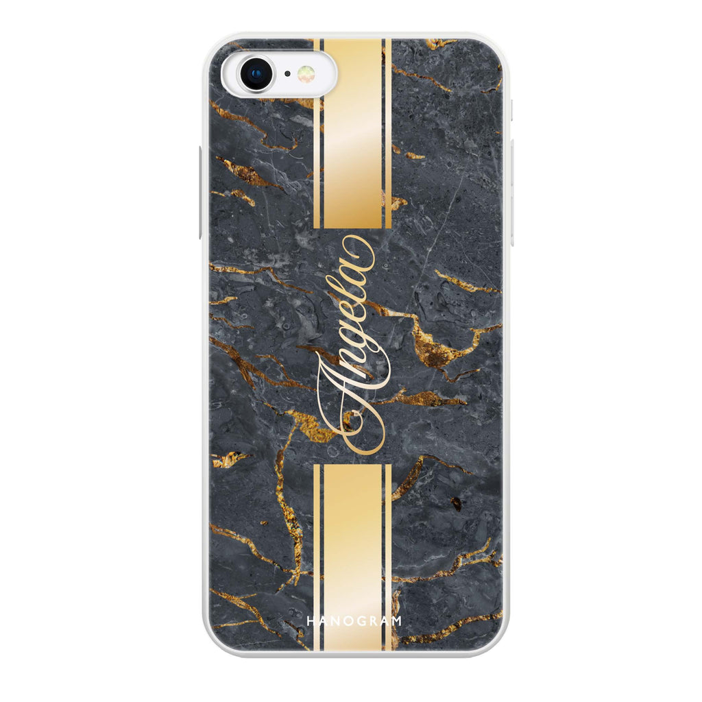 Luxury Gold Marble iPhone SE Ultra Clear Case