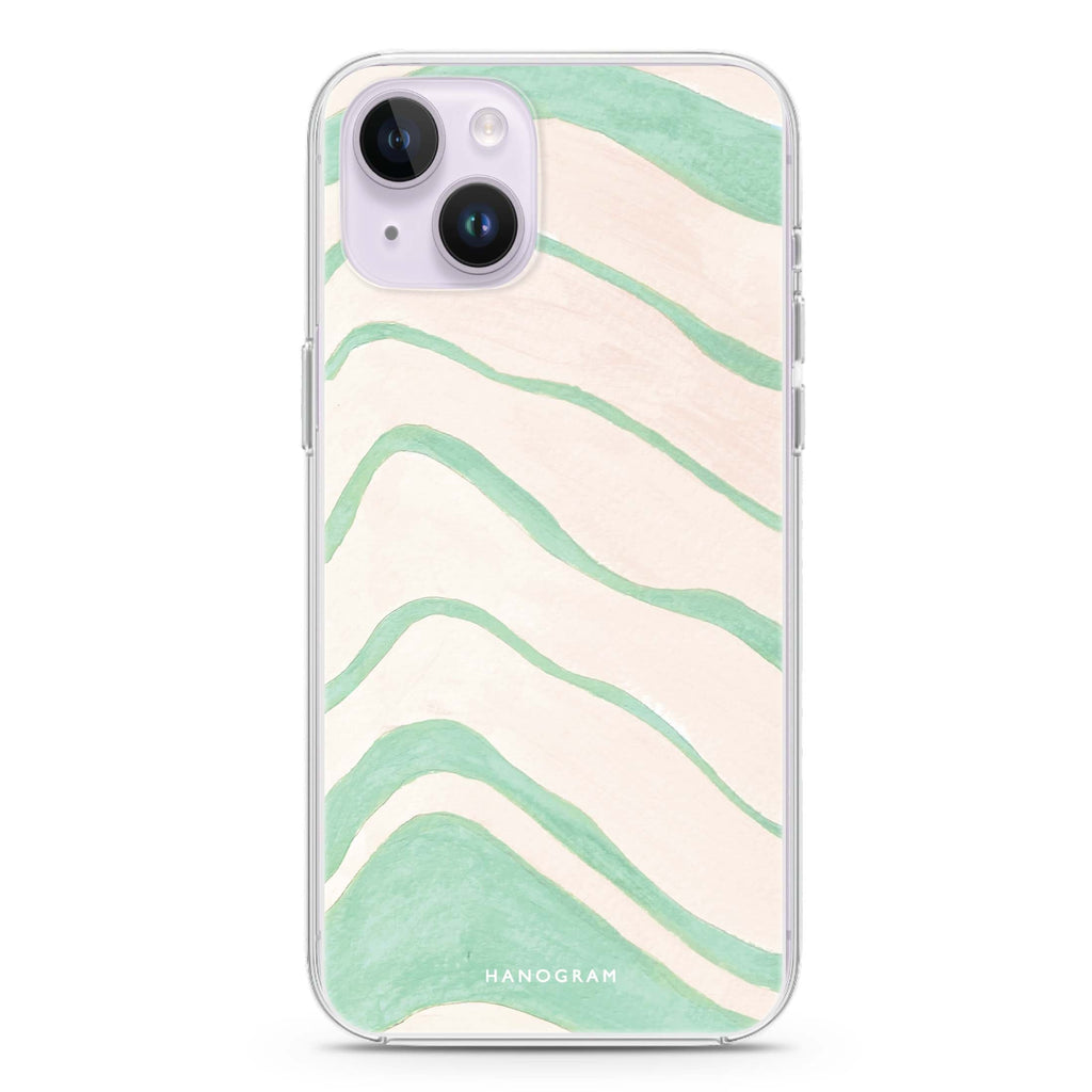 Abstract Paint Pattern iPhone 14 Plus Ultra Clear Case