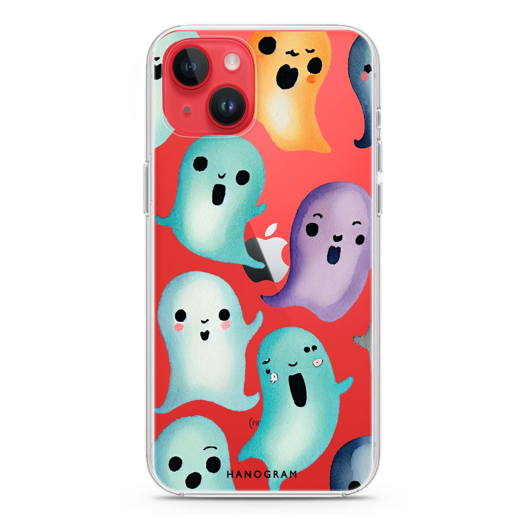 Cute Ghost iPhone 14 Plus Ultra Clear Case