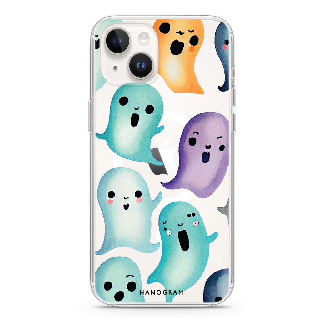 Cute Ghost iPhone 13 MagSafe Compatible Ultra Clear Case