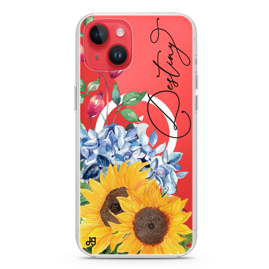 Blooming Sunflower iPhone 13 MagSafe Compatible Ultra Clear Case