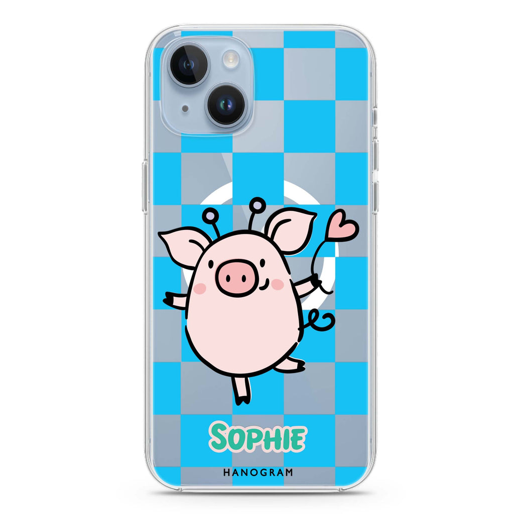 Happy Pig iPhone 13 MagSafe Compatible Ultra Clear Case