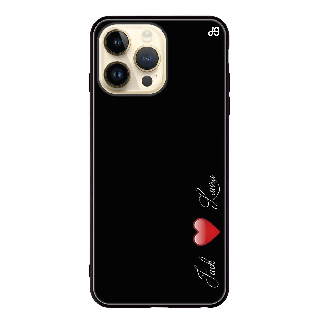 You & Me iPhone 14 Pro Glass Case