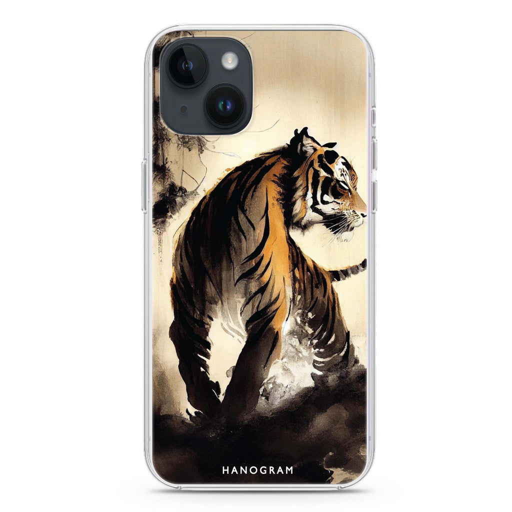 Tiger Painting iPhone 14 Plus Ultra Clear Case