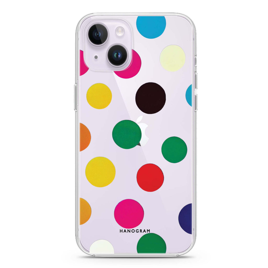 Polka Dot Pattern iPhone 14 Plus Ultra Clear Case