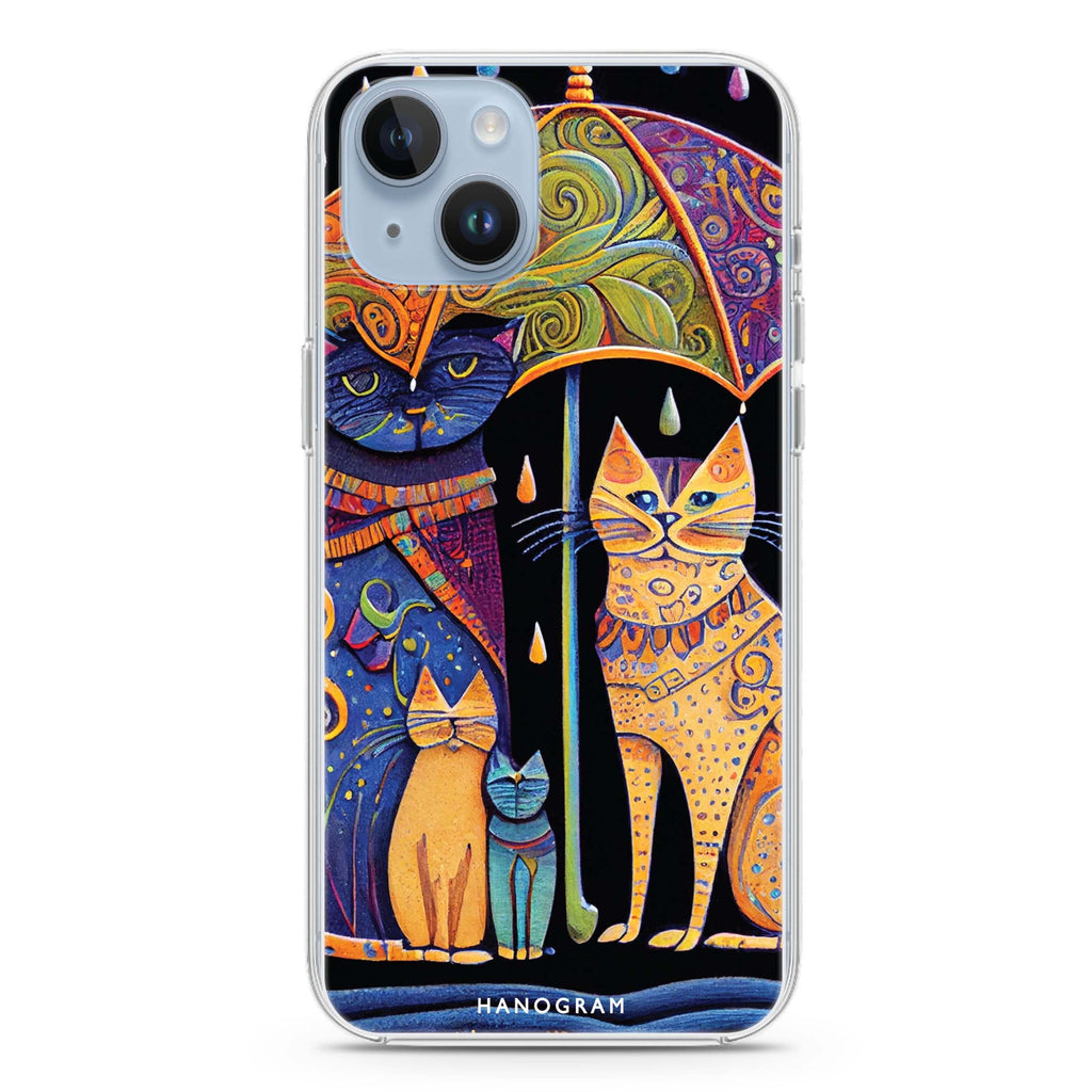 Raining Cat iPhone 14 Plus Ultra Clear Case