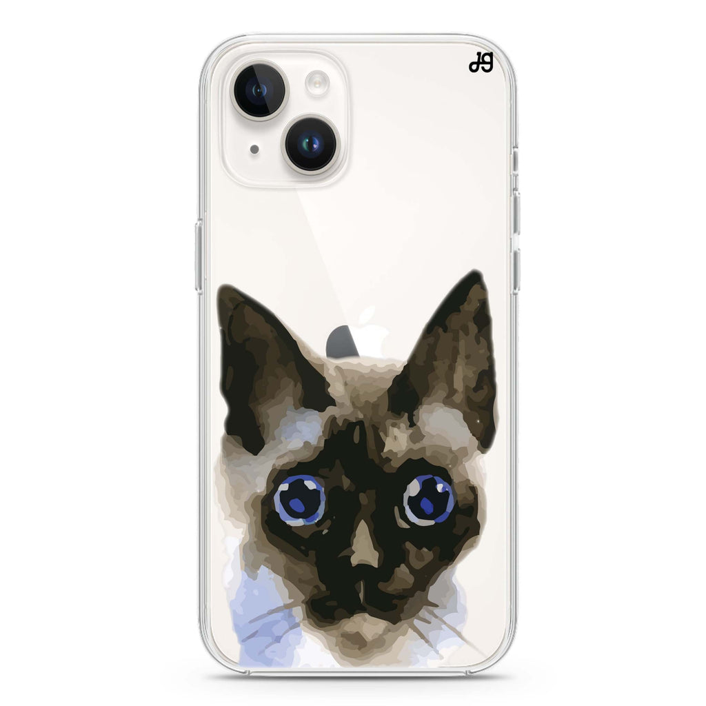 Watercolour Cat iPhone 14 Plus Ultra Clear Case