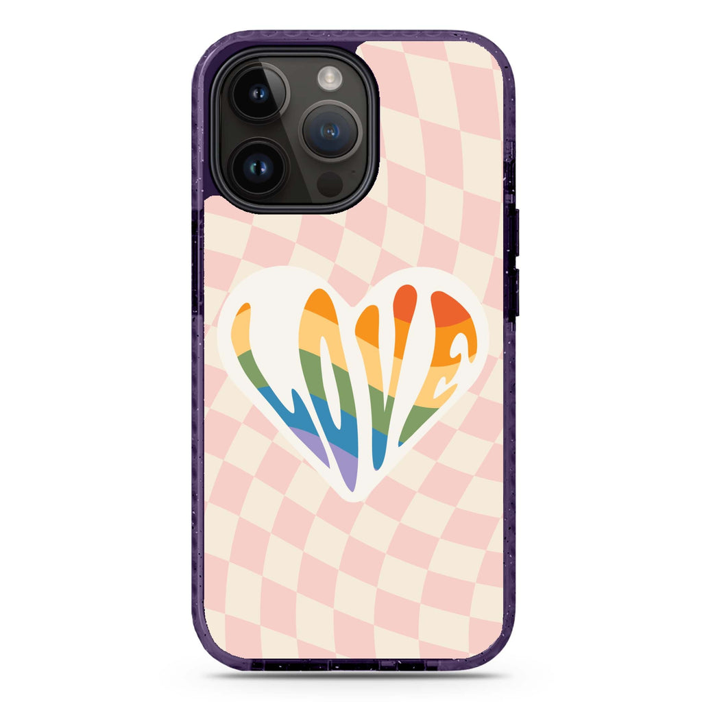 Rainbow LOVE iPhone 14 Pro Durashock Case